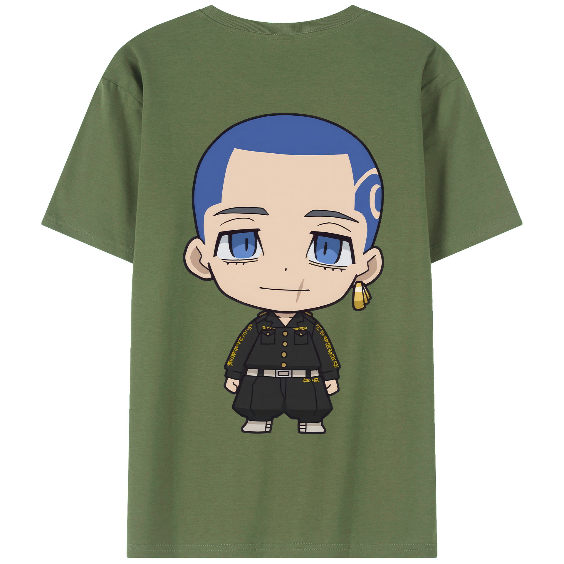 （画像用） 東京リベンジャーズ Tokyo Revengers 綿100％ メンズ半袖Tシャツ（バックプリント） 通気性